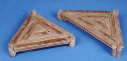 Triangular Wooden Platforms (2)(unpainted)